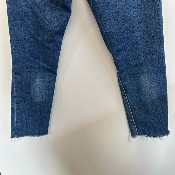 ❤️ Lucky Brand Lolita Distressed Blue Ankle Jeans 0/25 NWOT - Picture 4 of 9